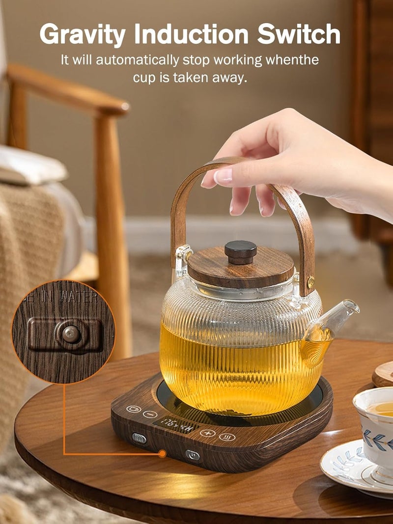 PUSEE Candle Mug Warmer Electric,Auto On/Off Gravity-Induction Coffee Mug Warmer with 9 Temp Settings,1-9 Timer Candle Melter Warmer Beverage Coffee Warmer Practical Portable Warmer for Home & Office - Image 4